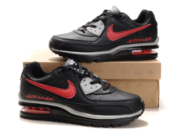 New Men\'S Nike Air Max Ltd Black/Gray/Red
